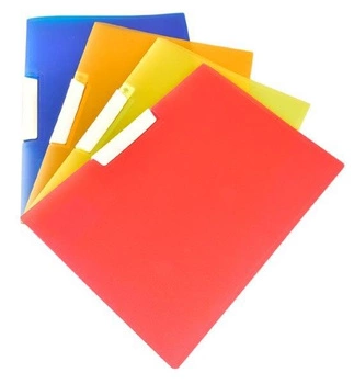 Skoroszyt PP zaciskowy A4 POM. A`12